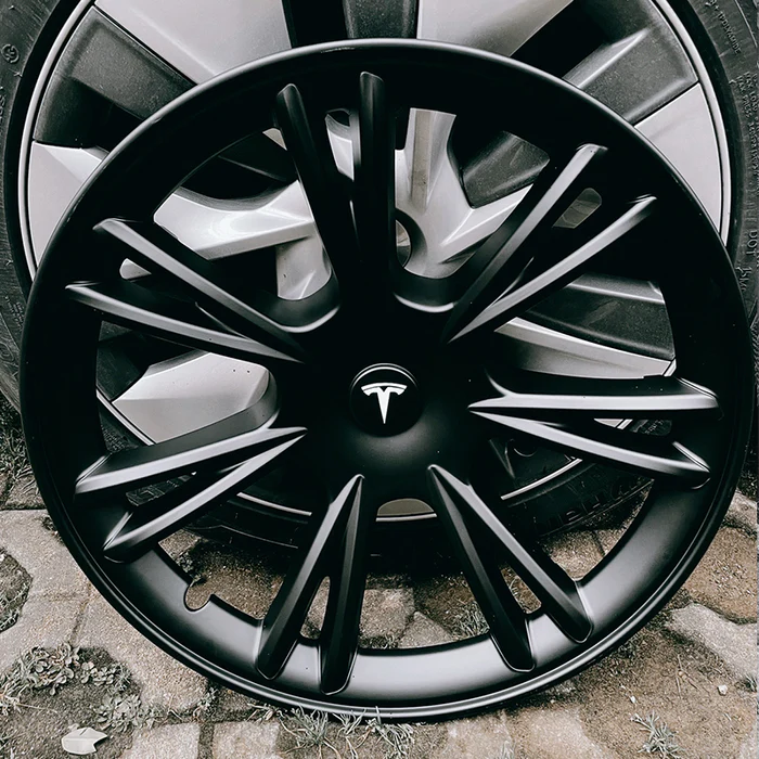 EVAAM® Radkappen Radkappe für Tesla Model Y 2019–2023 (4 Stück) – Stil F/G  - Tesla Accessories - Aftermarket Mods & Upgrades