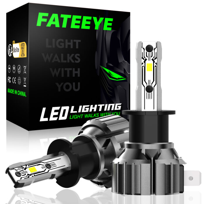 FATEEYE H3 Auto LED Nebelscheinwerfer Kit 6500K Weiß No Error 50W 10000LM  Halogen (2Stück) - Tesla Accessories - Aftermarket Mods & Upgrades